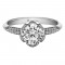 Bluebell Round Pave Engagement