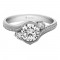 Lily Round Pave Engagement