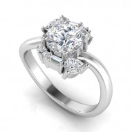 Earlston Round Center Engagement Ring