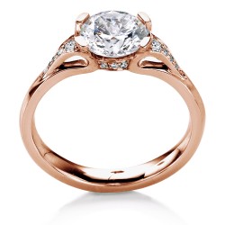 EORSA PAVE OVAL ENGAGEMENT